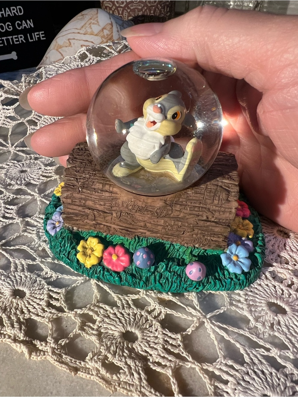 Vintage snowglobe featuring Thumper Disney Parks